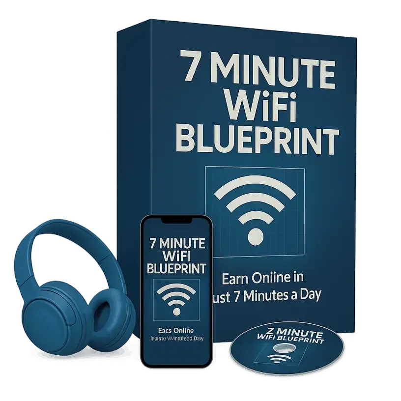 The 7 Minute WiFi Blueprint is a step-by-step online program designed for beginners 